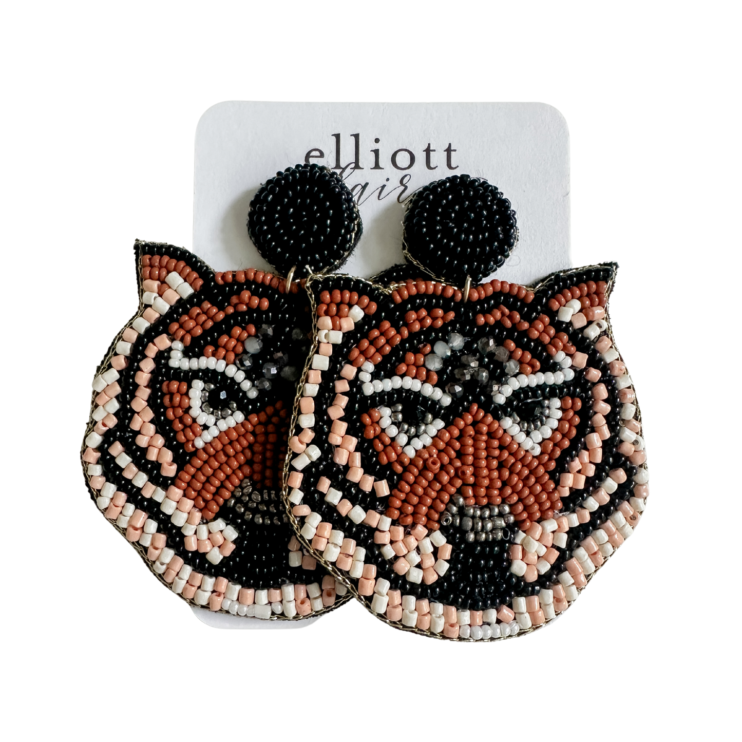Beaded Tiger Dangles