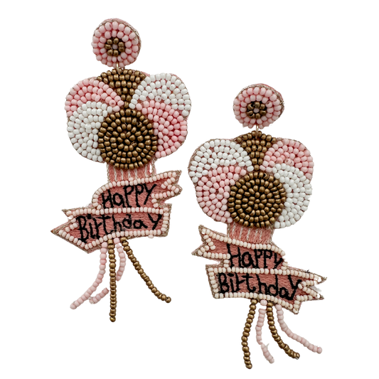 Happy Birthday Balloon Bouquet - Pink