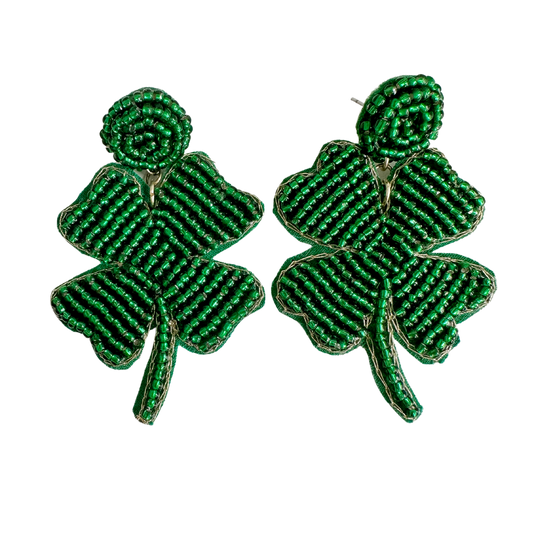 Beaded Shamrocks