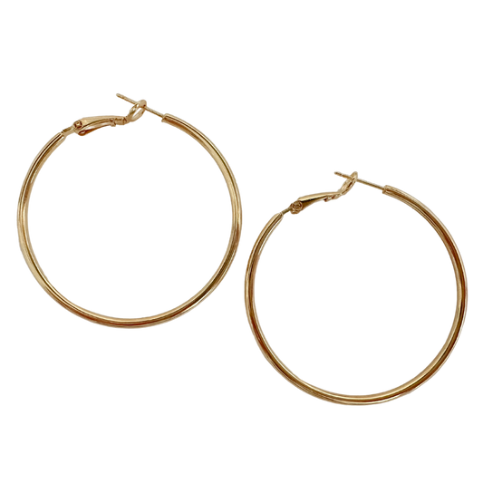 14K Gold Dipped Hoops