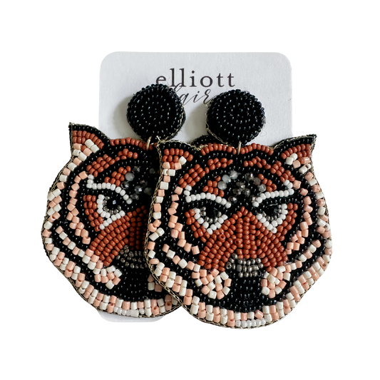 Beaded Tiger Dangles