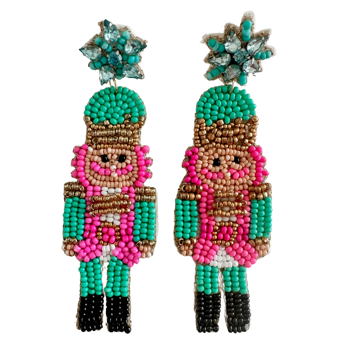 Pink & Teal Nutcracker