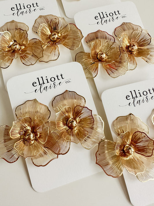Flower Statement Studs