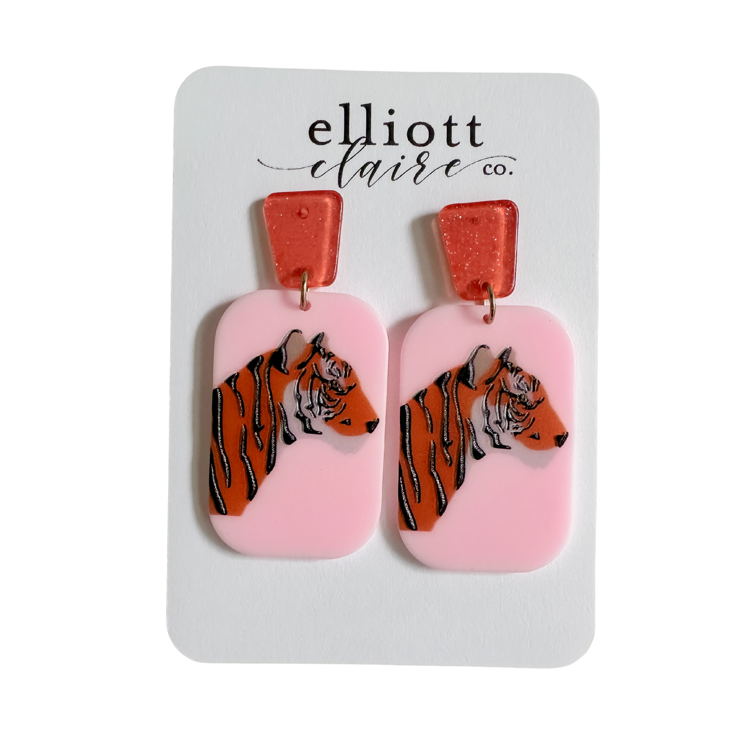 Pink Tiger Dangles