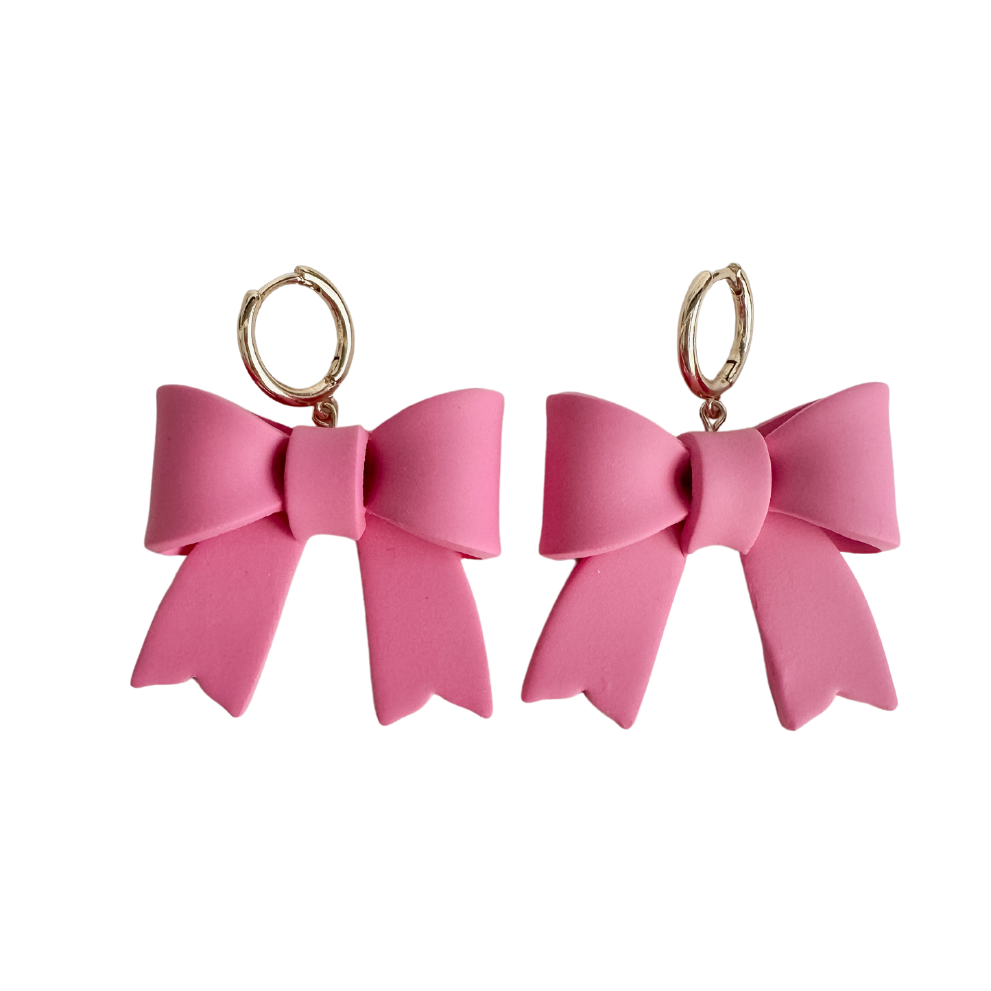 Pink Coquette Bow Dangles