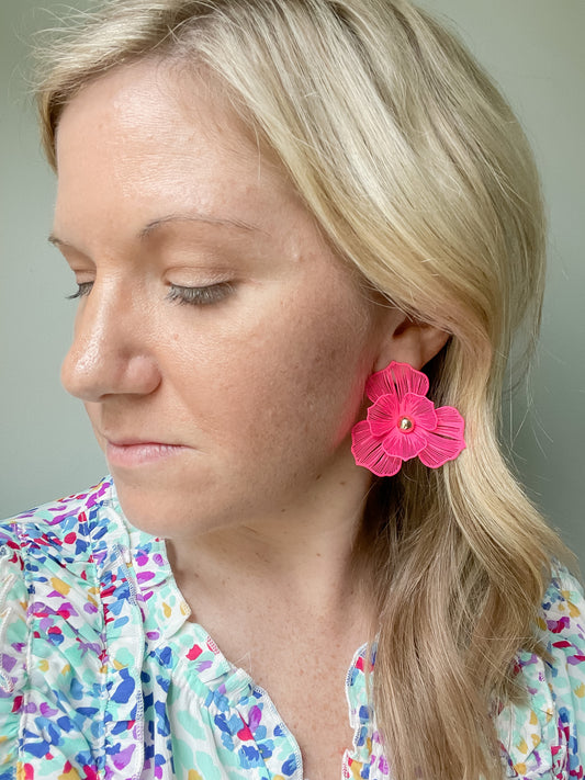 Flower Statement Studs
